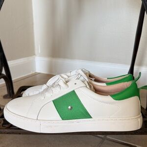 Kate Spade New York Adorn White and Green Casual Sneakers New Size 9.5